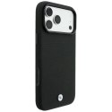 Etui BMW Kevlar Metal Logo MagSafe do iPhone 18 Pro Max / 17 Pro Max czarny