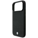 Etui BMW Kevlar Metal Logo MagSafe do iPhone 18 Pro Max / 17 Pro Max czarny