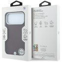 Etui BMW Sign Deboss Quilted Metal Logo MagSafe do iPhone 18 Pro / 17 Pro bordowy