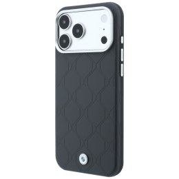 Etui BMW Sign Deboss Quilted Metal Logo MagSafe do iPhone 18 Pro Max / 17 Pro Max antracytowy