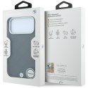 Etui BMW Sign Deboss Quilted Metal Logo MagSafe do iPhone 18 Pro Max / 17 Pro Max antracytowy