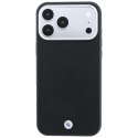 Etui BMW Sign Deboss Quilted Metal Logo MagSafe do iPhone 18 Pro Max / 17 Pro Max czarny