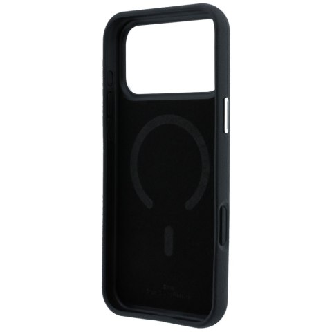 Etui BMW Sign Deboss Quilted Metal Logo MagSafe do iPhone 18 Pro Max / 17 Pro Max czarny