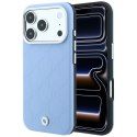 Etui BMW Sign Deboss Quilted Metal Logo MagSafe do iPhone 18 Pro Max / 17 Pro Max niebieski