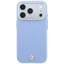 Etui BMW Sign Deboss Quilted Metal Logo MagSafe do iPhone 18 Pro Max / 17 Pro Max niebieski