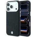 Etui BMW Sign Inclined Deboss Letters MagSafe do iPhone 18 Pro Max / 17 Pro Max czarny