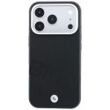 Etui BMW Sign Inclined Deboss Letters MagSafe do iPhone 18 Pro Max / 17 Pro Max czarny