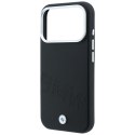 Etui BMW Sign Inclined Deboss Letters MagSafe do iPhone 18 Pro Max / 17 Pro Max czarny