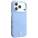 Etui BMW Sign Inclined Deboss Letters MagSafe do iPhone 18 Pro Max / 17 Pro Max niebieski