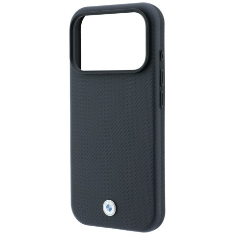 Etui BMW Sign Kevlar Metal Logo MagSafe do Iphone 18 Pro Max/ 17 Pro Max antracytowy