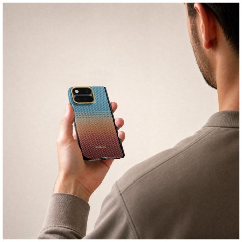 Etui PITAKA California Dream 01 Edge Case do Google Pixel 11 Pro Fold sunset