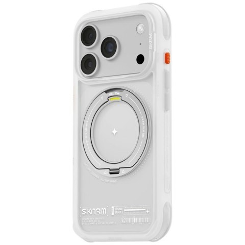Etui Skinarma Atlas MagSafe + Rotating Kick Stand do iPhone 18 Pro / 17 Pro biały