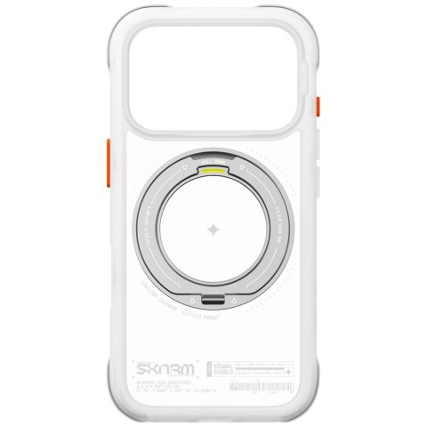 Etui Skinarma Atlas MagSafe + Rotating Kick Stand do iPhone 18 Pro / 17 Pro biały