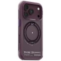 Etui Skinarma Atlas MagSafe + Rotating Kick Stand do iPhone 18 Pro / 17 Pro burgundowy