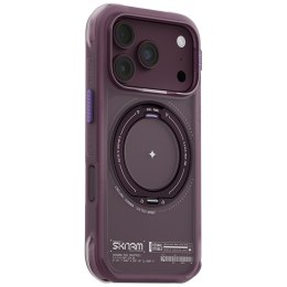 Etui Skinarma Atlas MagSafe + Rotating Kick Stand do iPhone 18 Pro / 17 Pro burgundowy