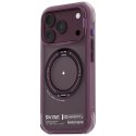 Etui Skinarma Atlas MagSafe + Rotating Kick Stand do iPhone 18 Pro / 17 Pro burgundowy