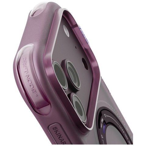 Etui Skinarma Atlas MagSafe + Rotating Kick Stand do iPhone 18 Pro / 17 Pro burgundowy
