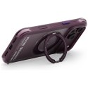 Etui Skinarma Atlas MagSafe + Rotating Kick Stand do iPhone 18 Pro / 17 Pro burgundowy