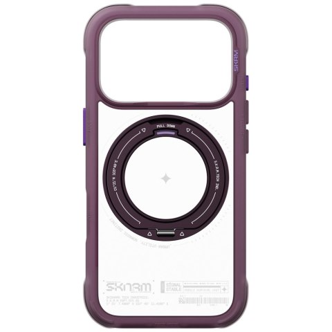 Etui Skinarma Atlas MagSafe + Rotating Kick Stand do iPhone 18 Pro / 17 Pro burgundowy