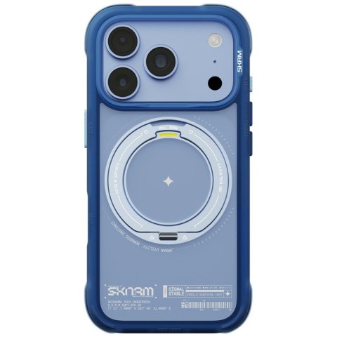 Etui Skinarma Atlas MagSafe + Rotating Kick Stand do iPhone 18 Pro / 17 Pro niebieski