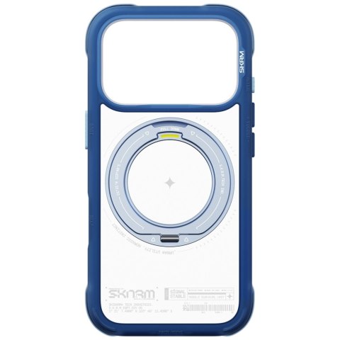 Etui Skinarma Atlas MagSafe + Rotating Kick Stand do iPhone 18 Pro / 17 Pro niebieski