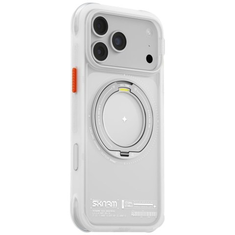 Etui Skinarma Atlas MagSafe + Rotating Kick Stand do iPhone 18 Pro Max / 17 Pro Max biały