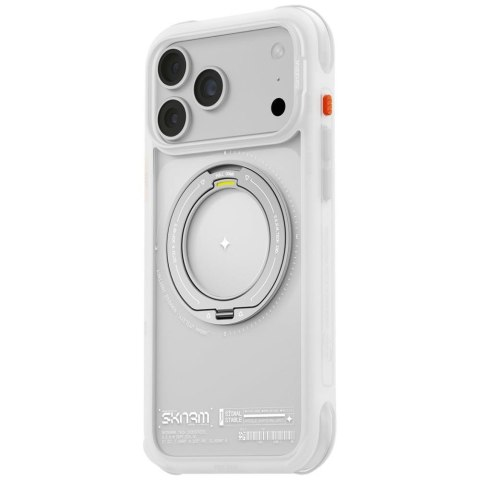 Etui Skinarma Atlas MagSafe + Rotating Kick Stand do iPhone 18 Pro Max / 17 Pro Max biały