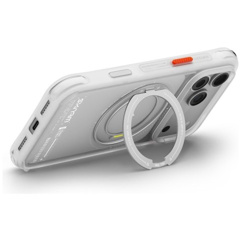Etui Skinarma Atlas MagSafe + Rotating Kick Stand do iPhone 18 Pro Max / 17 Pro Max biały