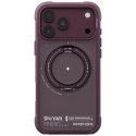 Etui Skinarma Atlas MagSafe + Rotating Kick Stand do iPhone 18 Pro Max / 17 Pro Max burgundowy