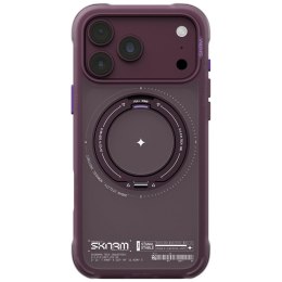 Etui Skinarma Atlas MagSafe + Rotating Kick Stand do iPhone 18 Pro Max / 17 Pro Max burgundowy