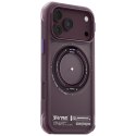 Etui Skinarma Atlas MagSafe + Rotating Kick Stand do iPhone 18 Pro Max / 17 Pro Max burgundowy