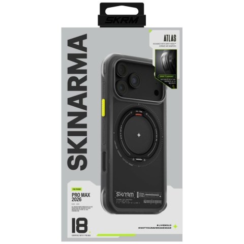 Etui Skinarma Atlas MagSafe + Rotating Kick Stand do iPhone 18 Pro Max / 17 Pro Max czarny
