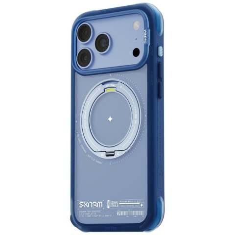 Etui Skinarma Atlas MagSafe + Rotating Kick Stand do iPhone 18 Pro Max / 17 Pro Max niebieski