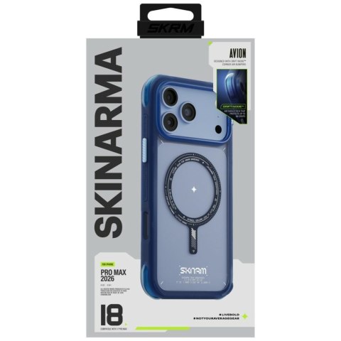 Etui Skinarma Avion MagSafe do iPhone 18 Pro Max / 17 Pro Max niebieski