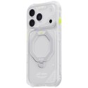 Etui Skinarma Saturn MagSafe + Rotating Kick Stand do iPhone 18 Pro / 17 Pro frost