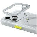 Etui Skinarma Saturn MagSafe + Rotating Kick Stand do iPhone 18 Pro / 17 Pro frost