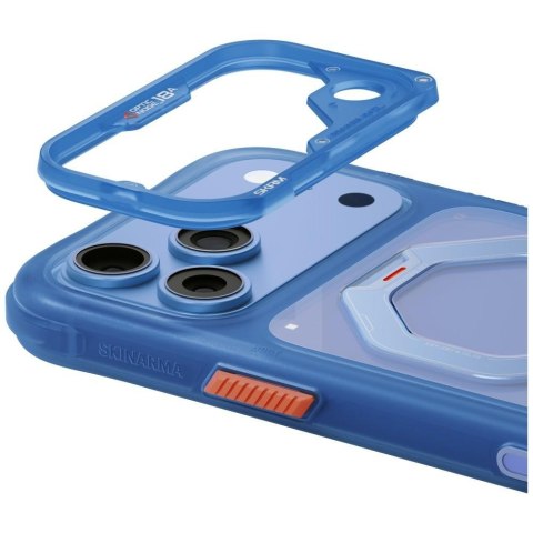 Etui Skinarma Saturn MagSafe + Rotating Kick Stand do iPhone 18 Pro Max / 17 Pro Max niebieski