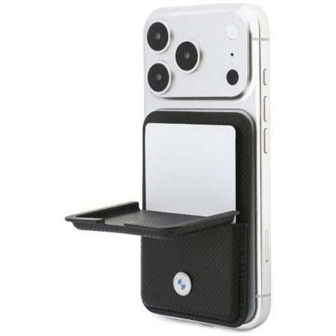 Portfel BMW Carbon Metal Logos MagSafe czarny