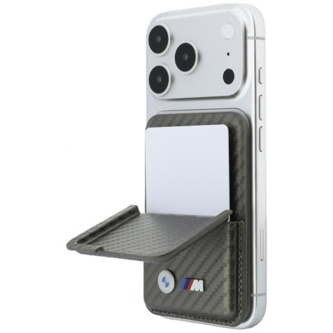 Portfel BMW M Carbon Metal Logos MagSafe antracyt