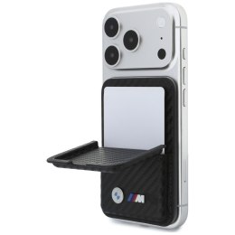 Portfel BMW M Carbon Metal Logos MagSafe czarny
