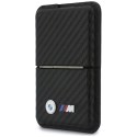 Portfel BMW M Carbon Metal Logos MagSafe czarny