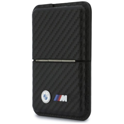 Portfel BMW M Carbon Metal Logos MagSafe czarny