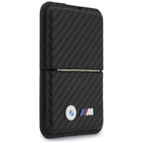 Portfel BMW M Carbon Metal Logos MagSafe czarny