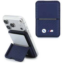 Portfel BMW M Carbon Metal Logos MagSafe granatowy