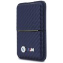 Portfel BMW M Carbon Metal Logos MagSafe granatowy