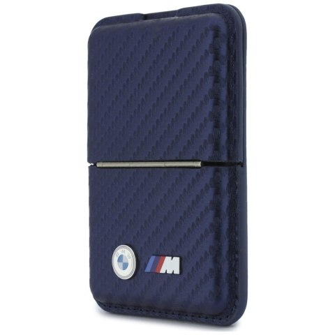 Portfel BMW M Carbon Metal Logos MagSafe granatowy