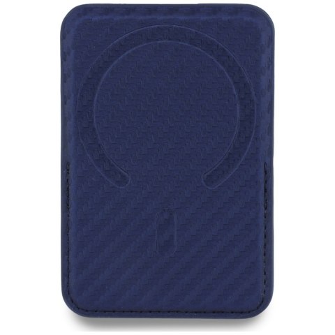 Portfel BMW M Carbon Metal Logos MagSafe granatowy