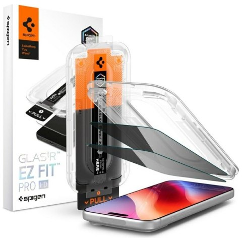 Szkło prywatyzujące Spigen Glas.Tr EZ FIT Pro HD Privacy do Apple iPhone 18 Pro 2szt