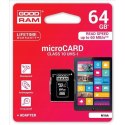 Karta pamięci microSD 64GB CL10 UHS I + adapter