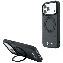 Etui BMW Kevlar Ring Stand 360 MagSafe do iPhone 18 Pro / 17 Pro antracyt